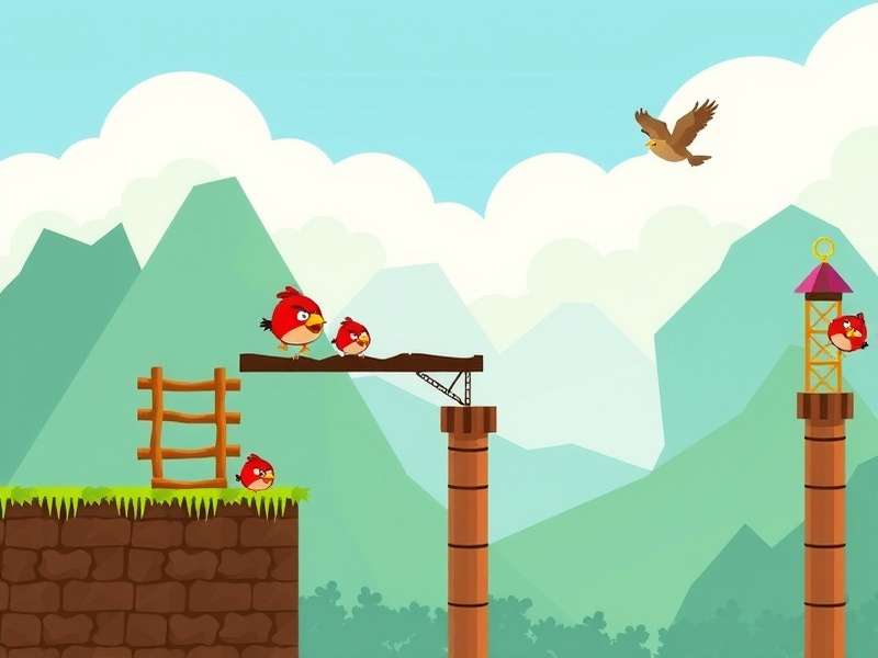 Flappy Bird character Faby flying between green pipes