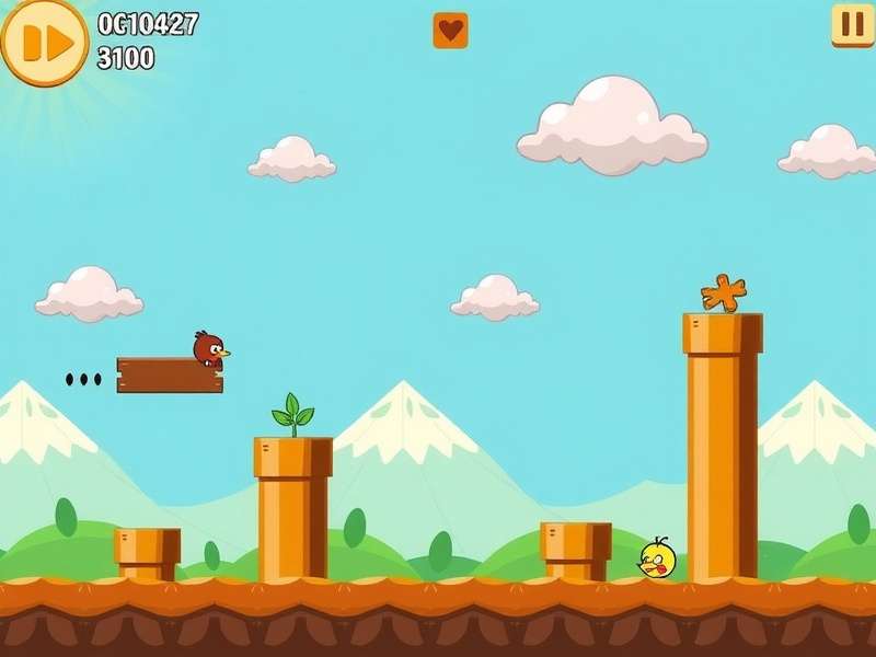 Flappy Bird gameplay screenshot showing pipes and bird