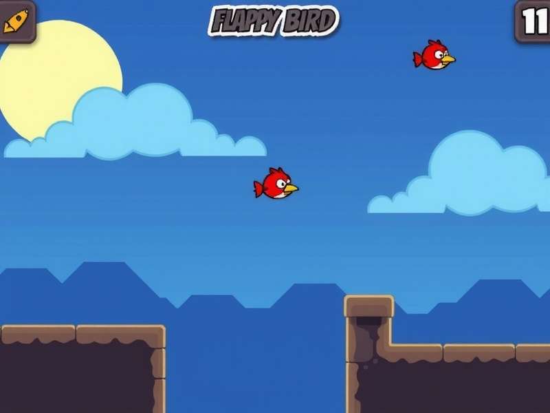 Flappy Bird Gameplay on Poki Platform