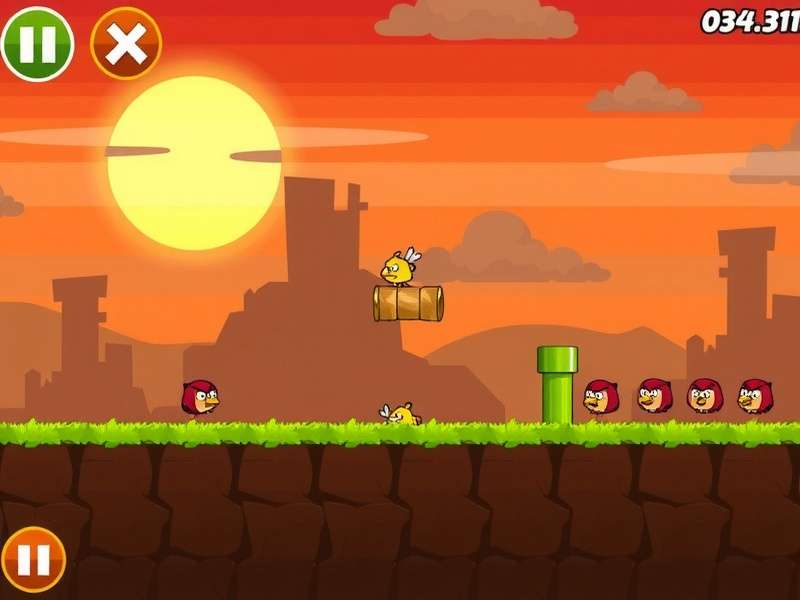 Flappy Bird gameplay screen showing high score after 1 hour