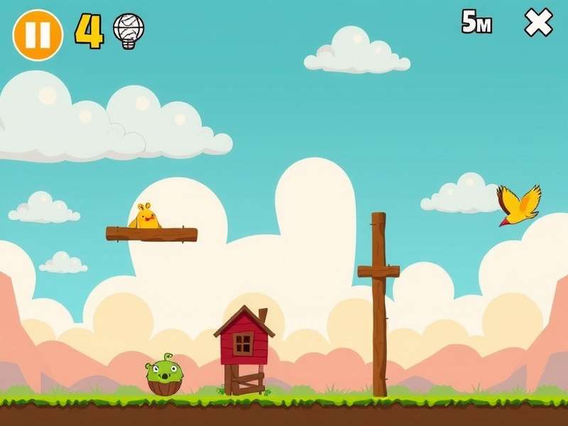 Flappy Bird gameplay screenshot showing the bird navigating through pipes