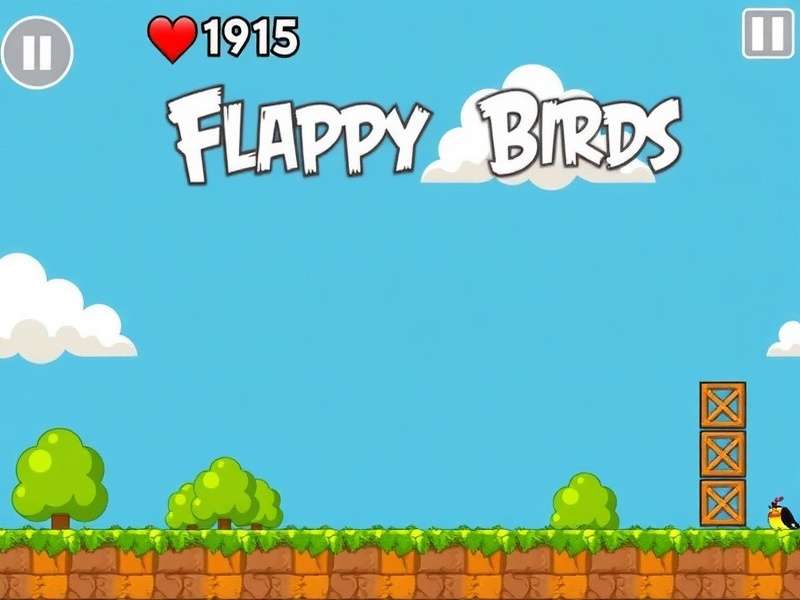 Screenshot of Flappy Bird game project on Code.org interface