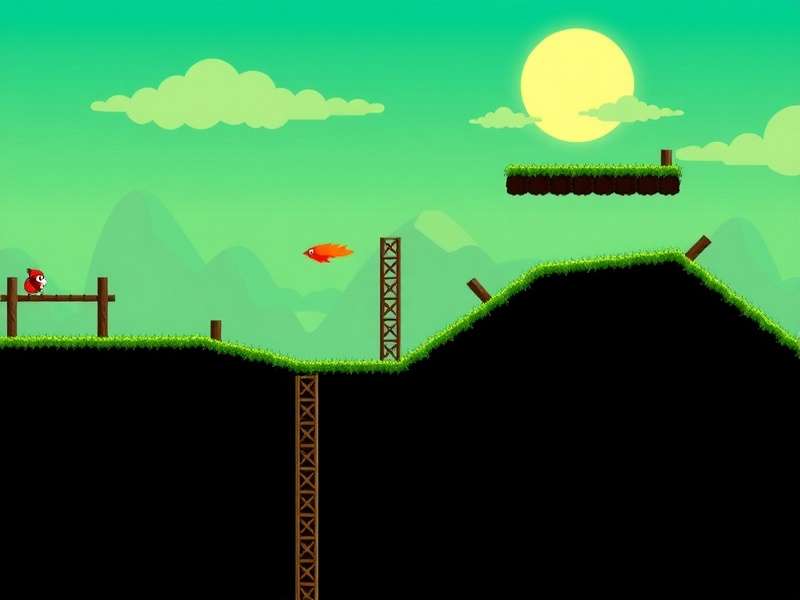 Flappy Bird game code on a computer screen