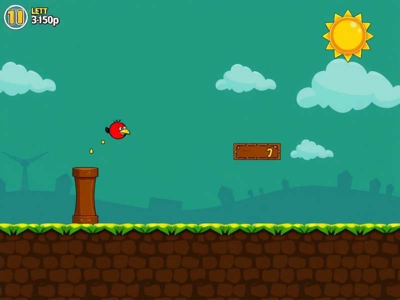 Hour of Code Flappy Bird game interface showing code blocks and bird character