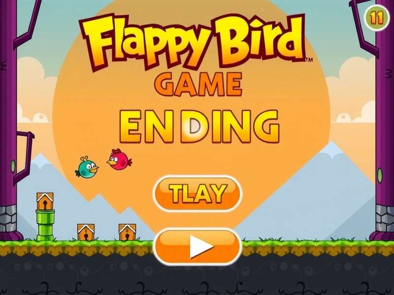 Screenshot of Flappy Bird Game Over screen with high score