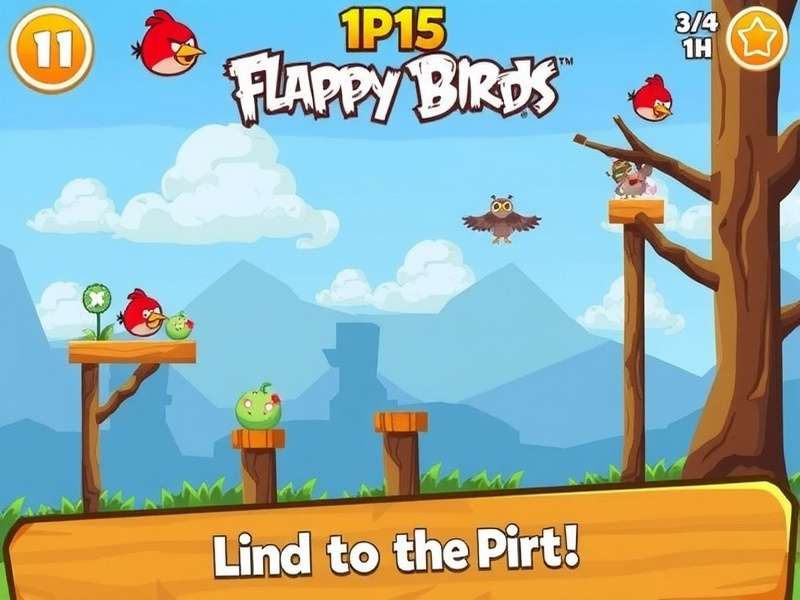 Flappy Bird game running on a desktop computer screen