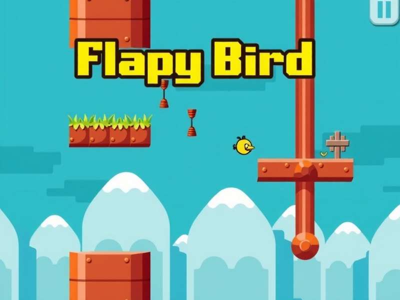 Flappy Bird gameplay on modern smartphone with high score display