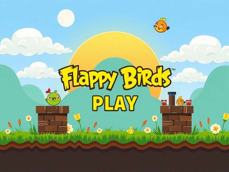 Close-up of a smartphone displaying the iconic Flappy Bird game with the yellow bird between green pipes