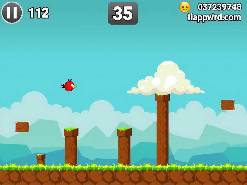 Flappy Bird 2d gameplay screenshot showing a bird flying through pipes