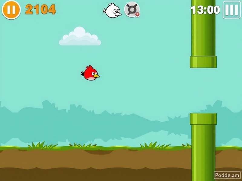 Scratch Programming Interface with Flappy Bird Game Code