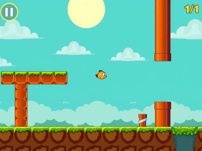 Technical blueprint diagram showing Flappy Bird pipe dimensions, gap size, and collision hitboxes