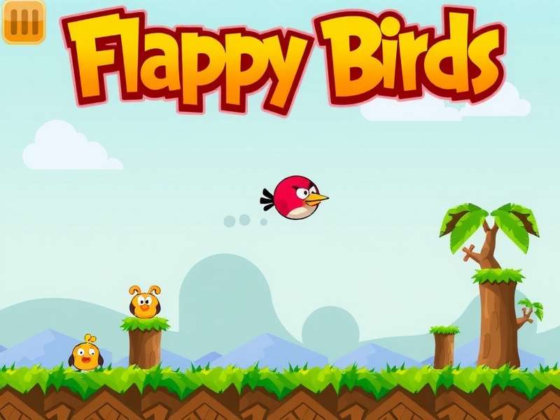 Collection of various bird plush toys including a yellow one resembling Flappy Bird