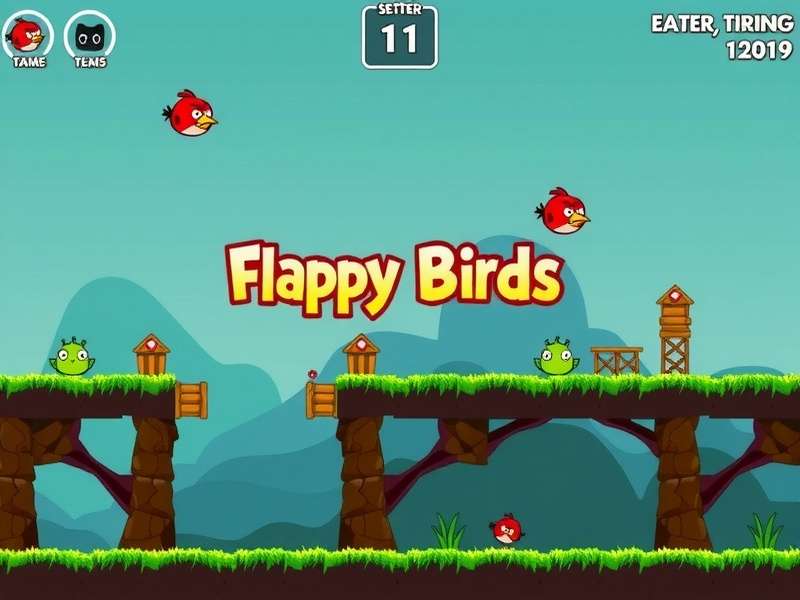 Flappy Bird gameplay screenshot showing the iconic bird navigating between green pipes