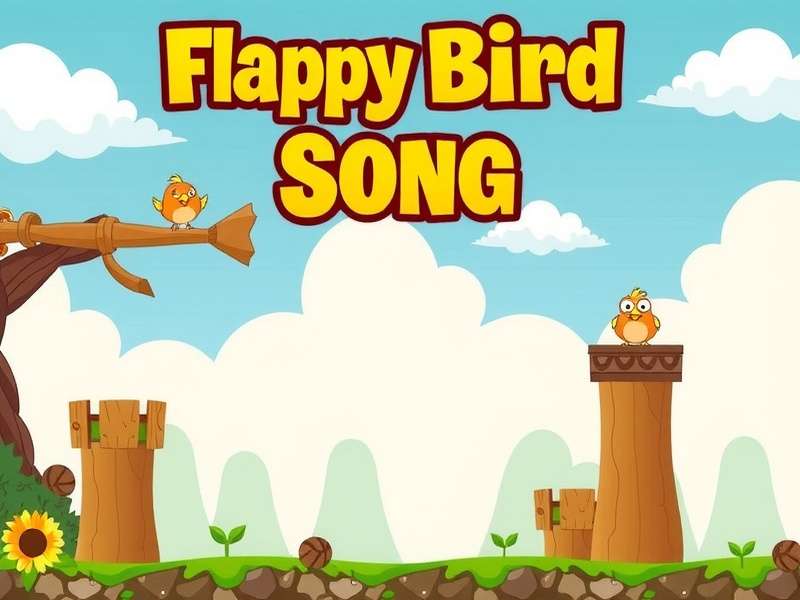 Visual analysis of the Flappy Bird song waveform and musical notes