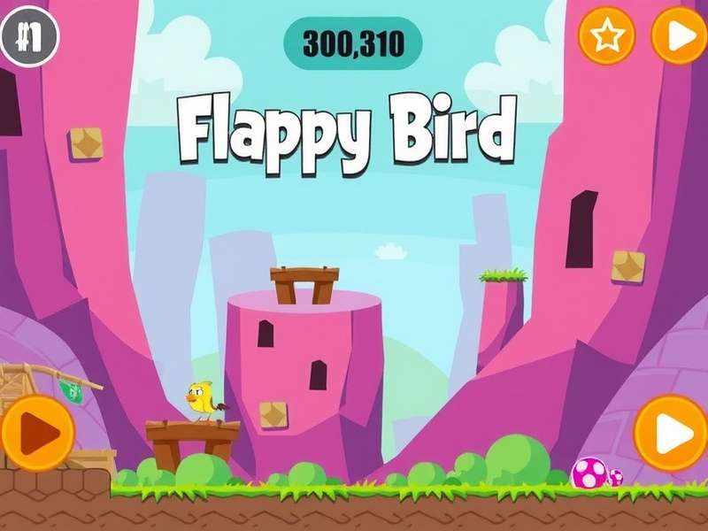 Numworks calculator running Flappy Bird game on screen