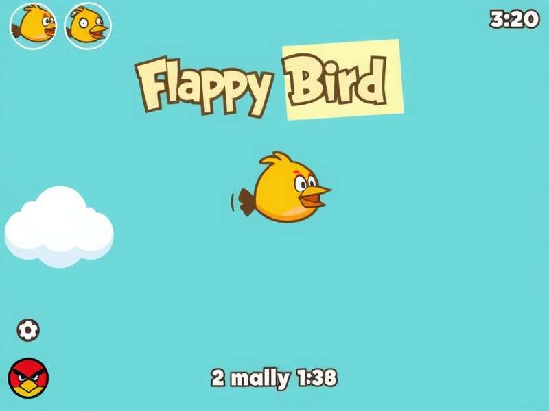 Flappy Bird game project open in Scratch coding interface