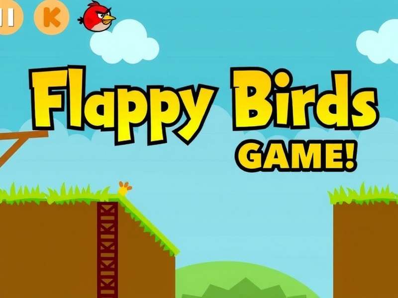 Screenshot of Flappy Bird Game Free showing the bird navigating between green pipes