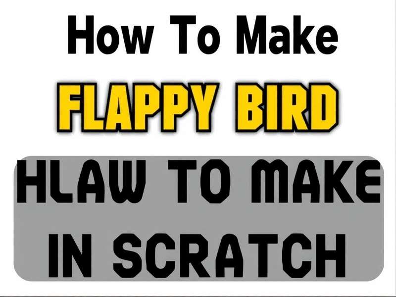 Scratch programming interface with Flappy Bird game code blocks visible
