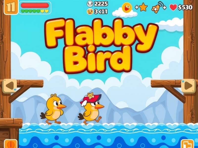 Flappy Bird gameplay on a smartphone screen with green pipes