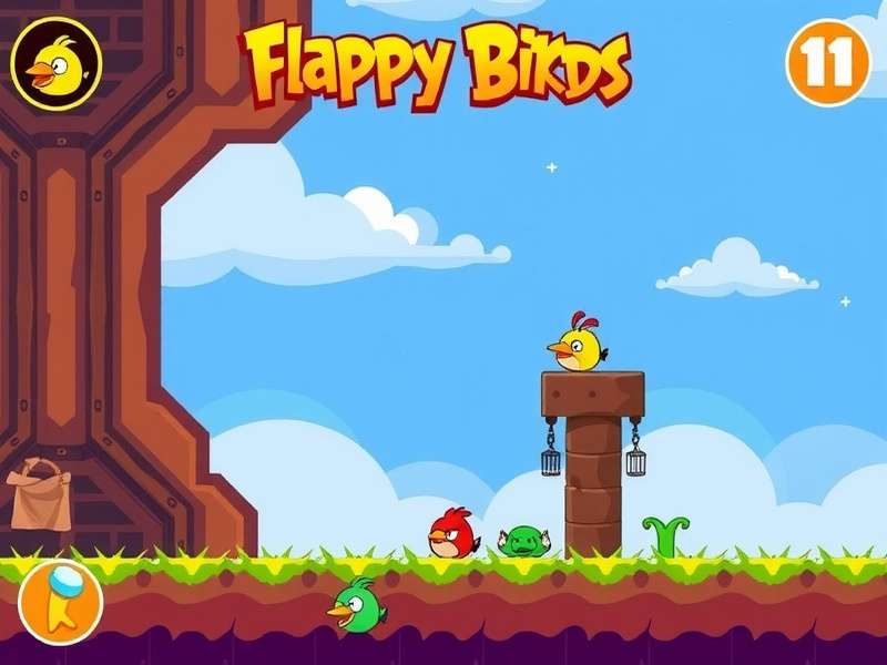 Flappy Bird Ipa gameplay screenshot showing the bird navigating through green pipes on a mobile device