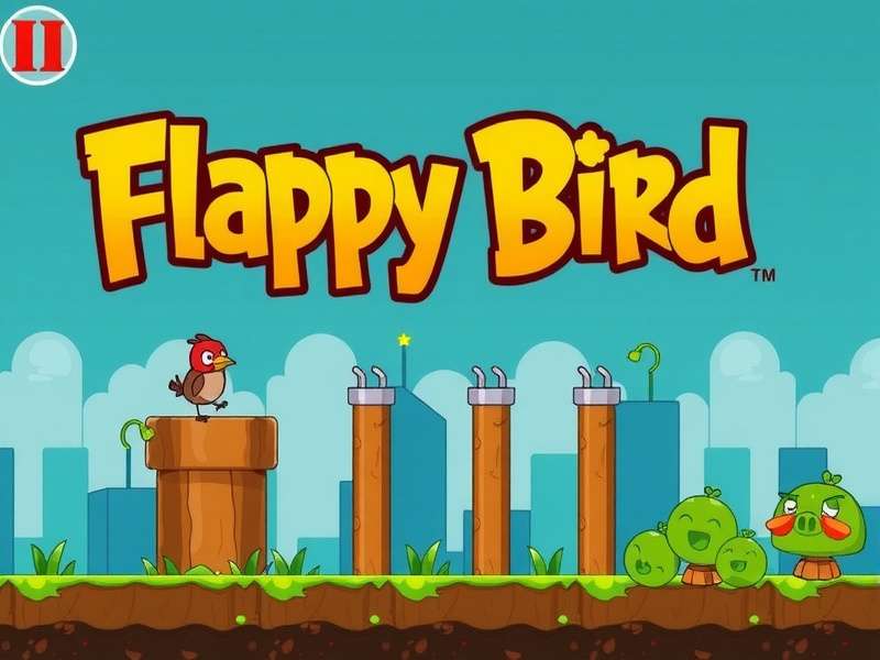 Flappy Bird game art with the question: Is Flappy Bird Still Available in 2025?