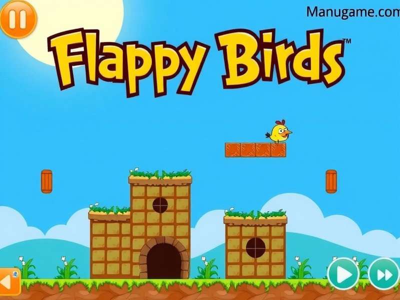 Flappy Bird Game Over screen with pixel art style and a fallen bird icon
