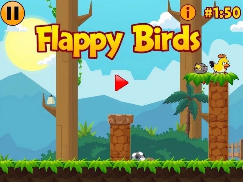 Flappy Bird game sound visualization with audio waves and gameplay elements