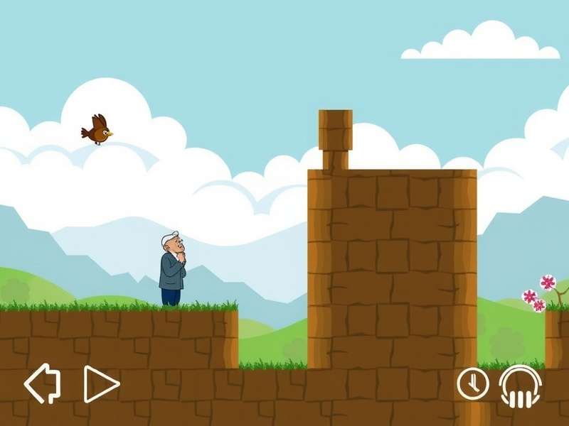 Indian senior citizens playing Flappy Bird on digital devices in a park setting