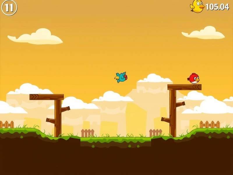 A vibrant collection of Flappy Bird game images including pixel art, screenshots, and fan creations displayed in a grid