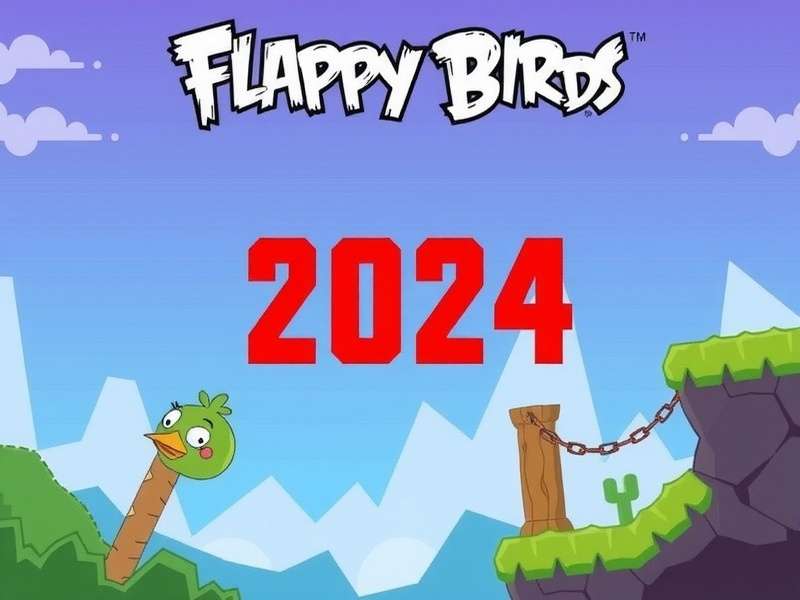Flappy Bird 2024 comeback announcement with golden bird silhouette